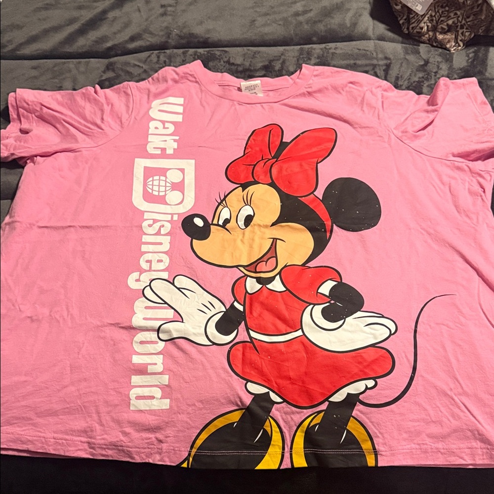 Disney Pink Minnie Mouse Short Sleeve Tee